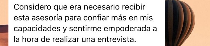 Testimonio de WhatsApp - Experiencia transformadora con Camila García